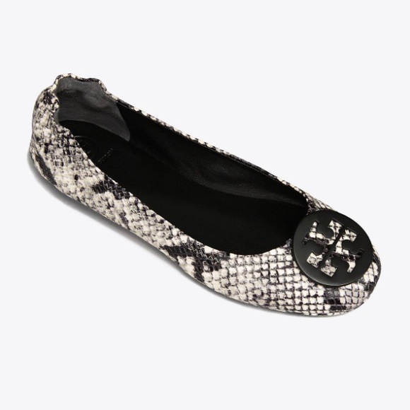 Tory Burch Shoes - Tory Burch Minnie Ballet Flats - Snakeskin (NIB)